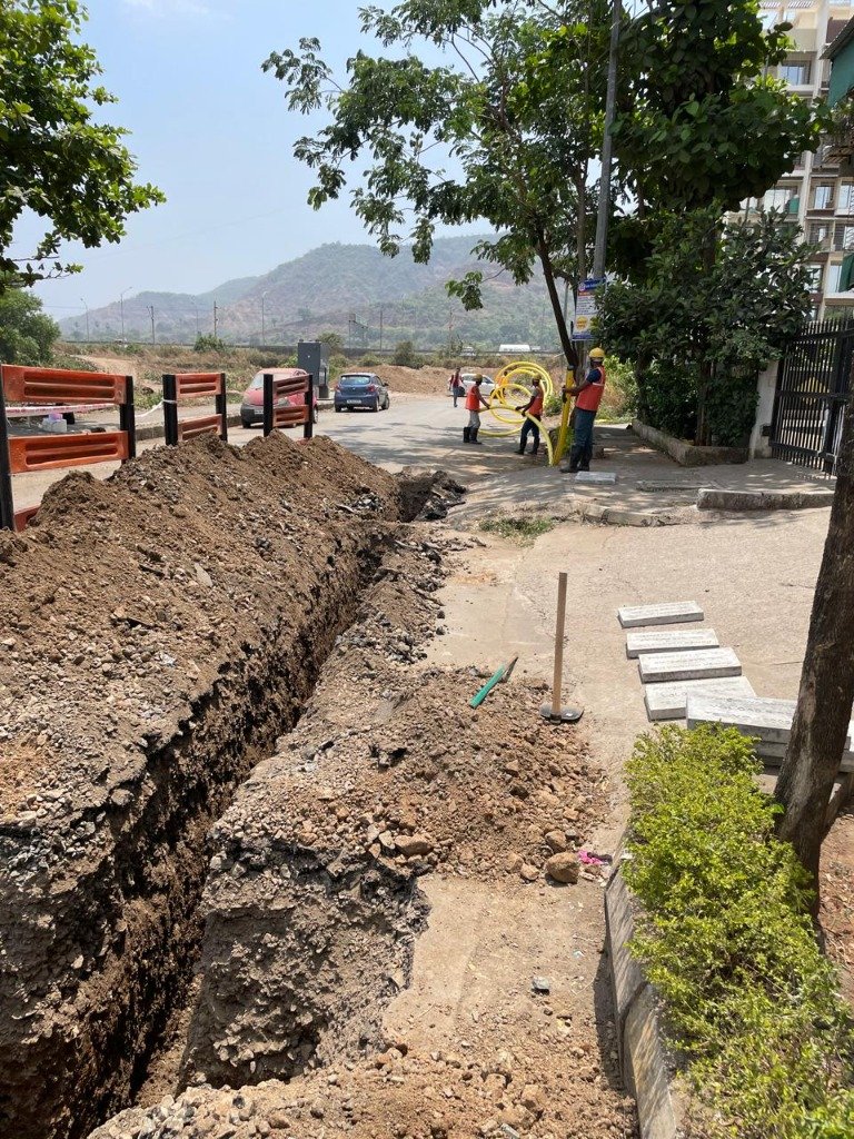 MDPE Pipeline Laying